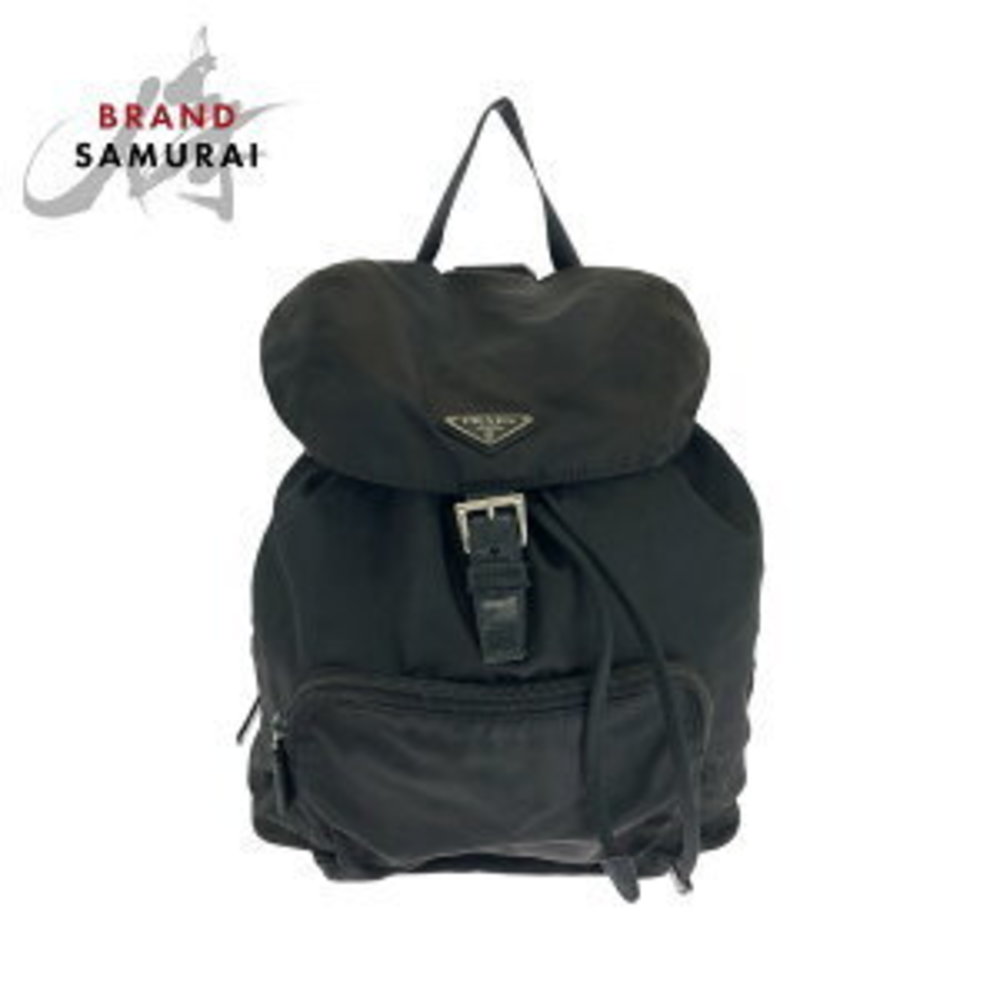 Prada Tessuto Triangular Black Backpack Nylon - image 1